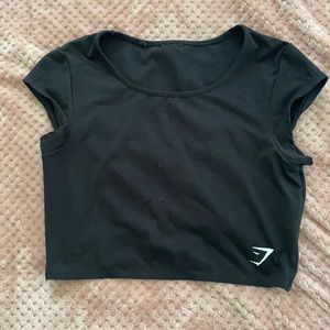 Gymshark black crop top